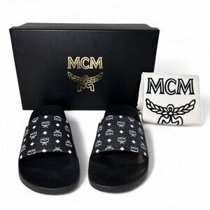 MCM Logo Rubber Platform Slide